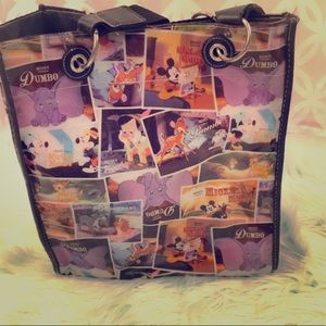 Disney Rare Classic Cartoon Vinyl Tote Bag